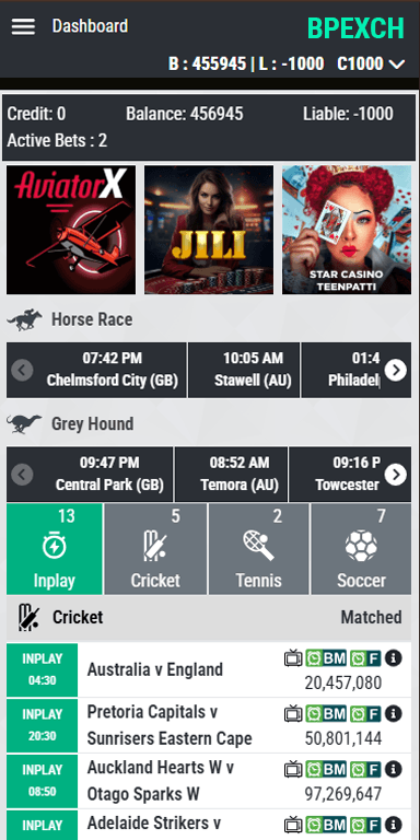 Betting Dashboard