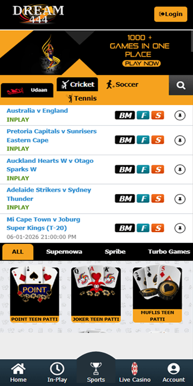 Live Sports Betting App