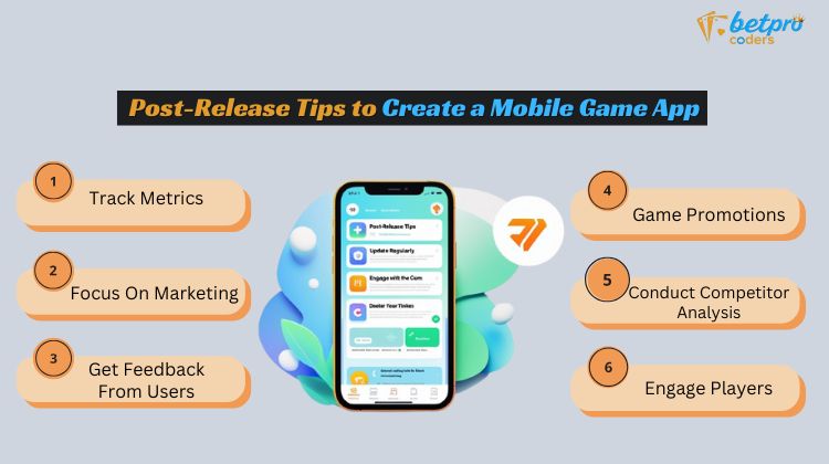 Post-Release Tips to Create a Mobile Game Ap