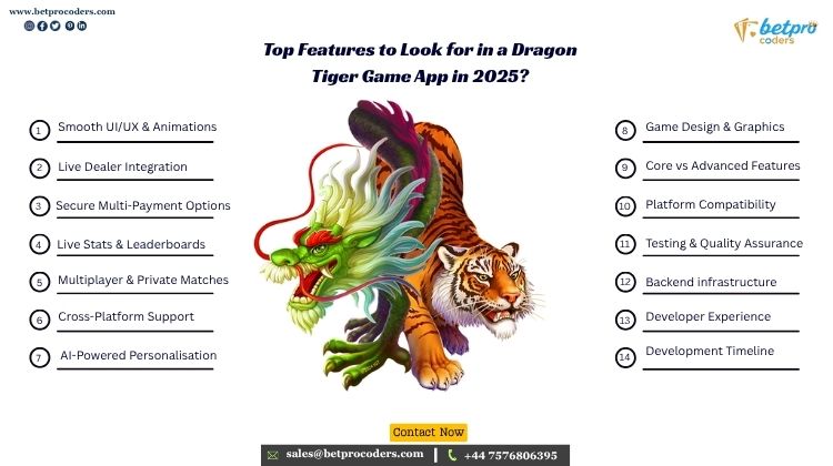 Features of Dragon Tiger Game App 